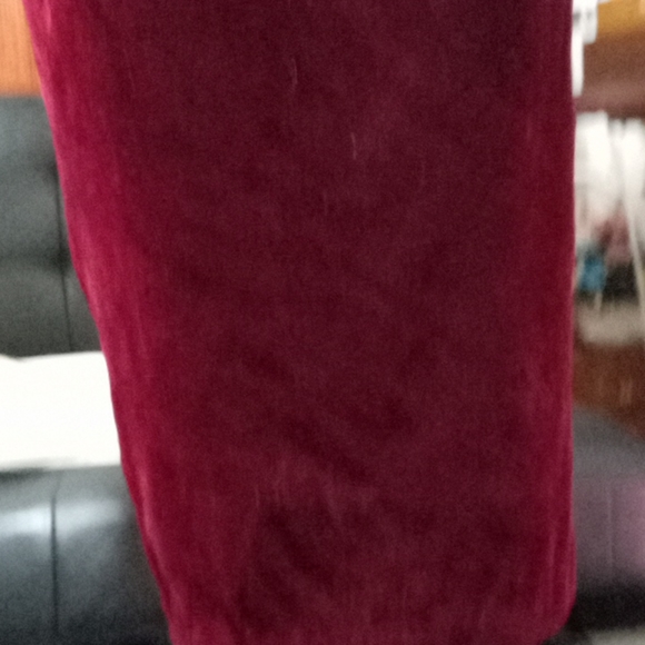 Vintage Velvet "  Sante Fe"  Made In USA Holiday  pencil Dress . Sz 6 - Picture 9 of 9